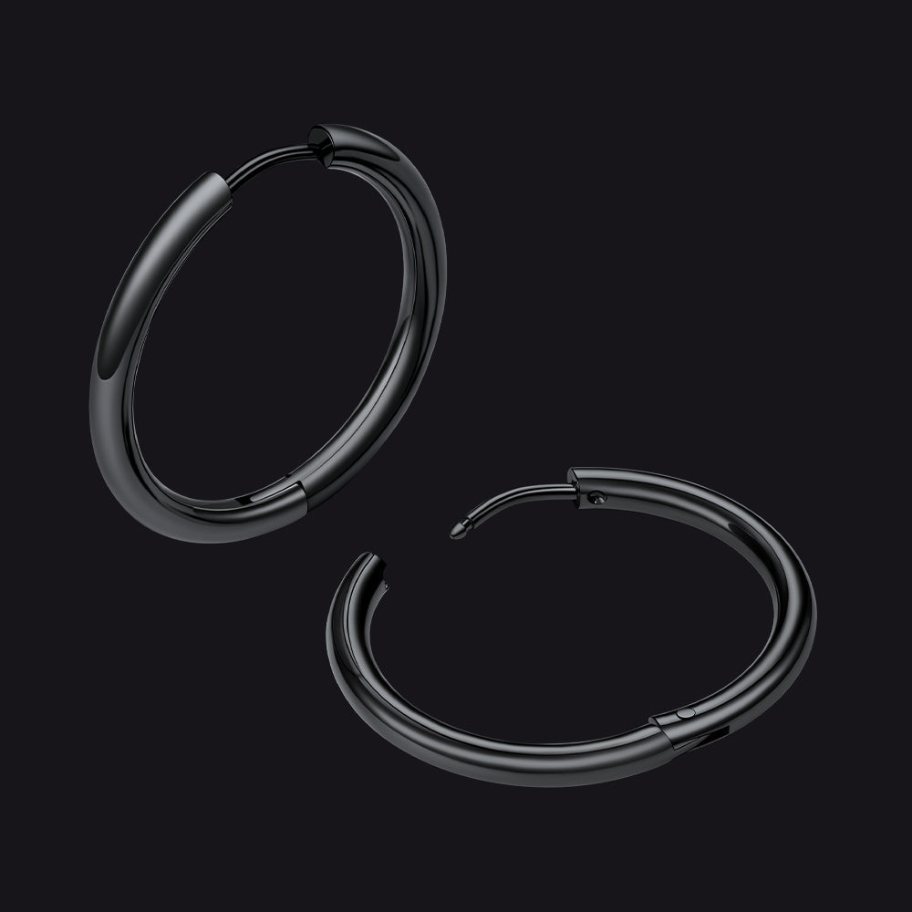 Simple 10mm Hoop Earrings for