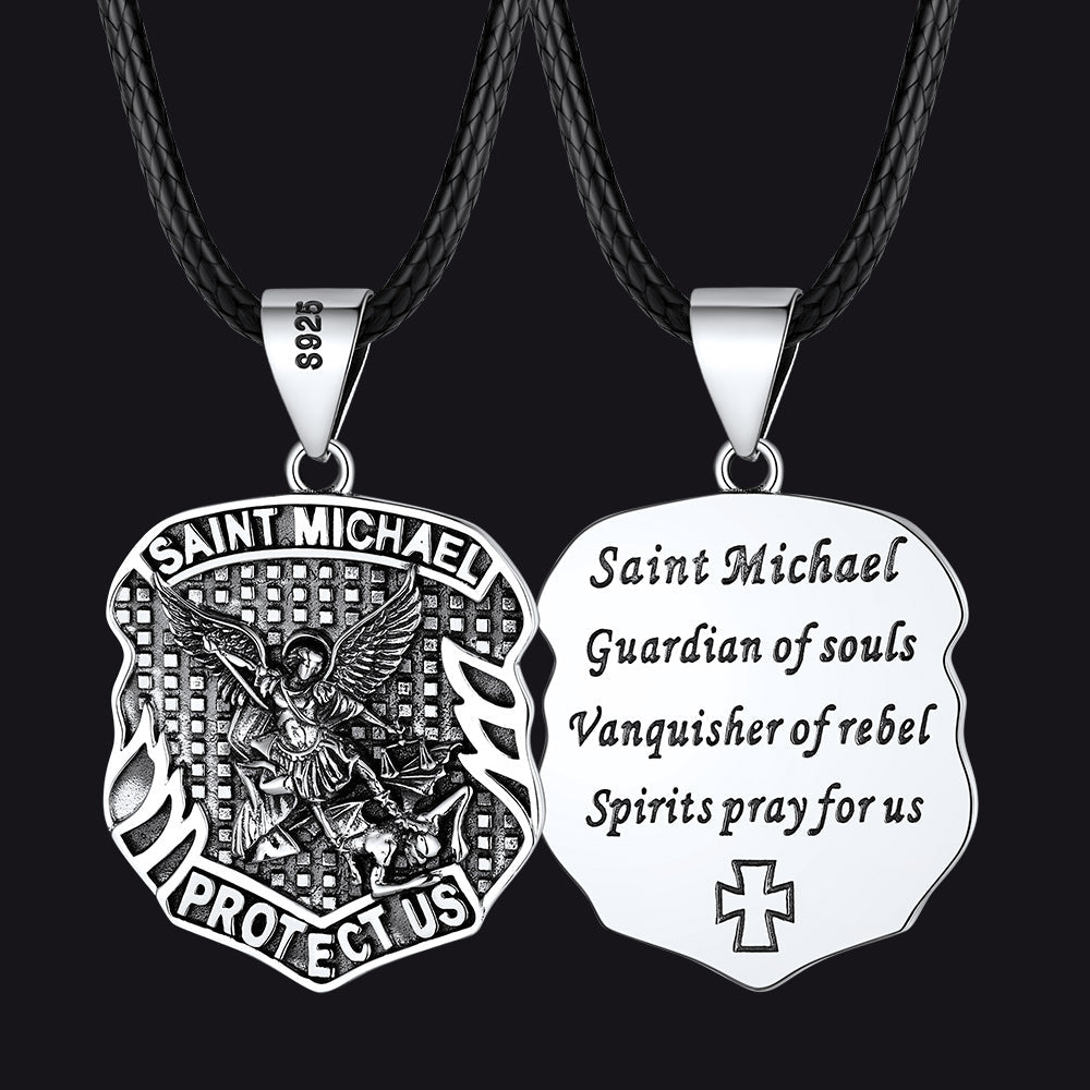 Catholic Saint Michael Pendant Necklace for
