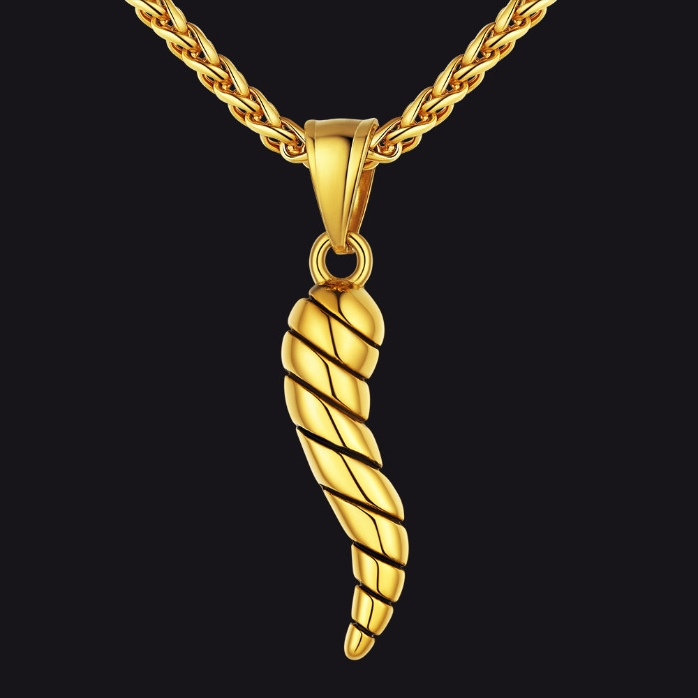 Cornicello Italian Horn Necklace Amulet Pendant