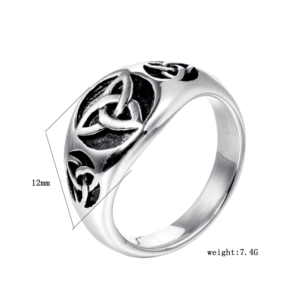 Sacred Triquetra Protection Ring