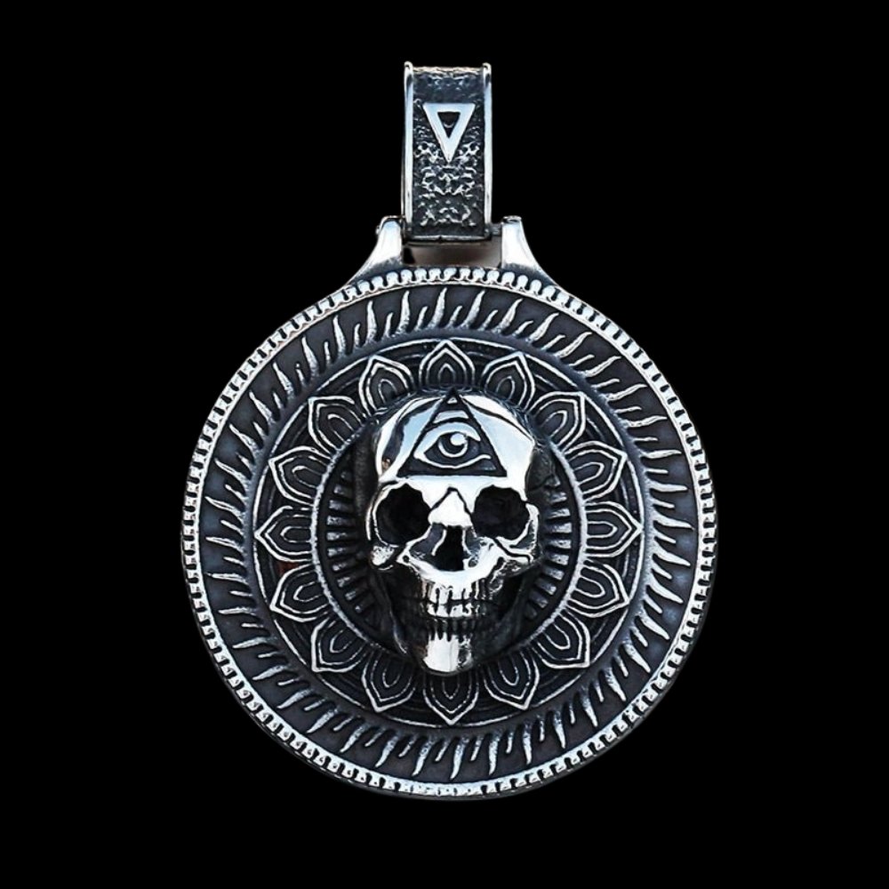 All Seeing Eye Skull Pendant