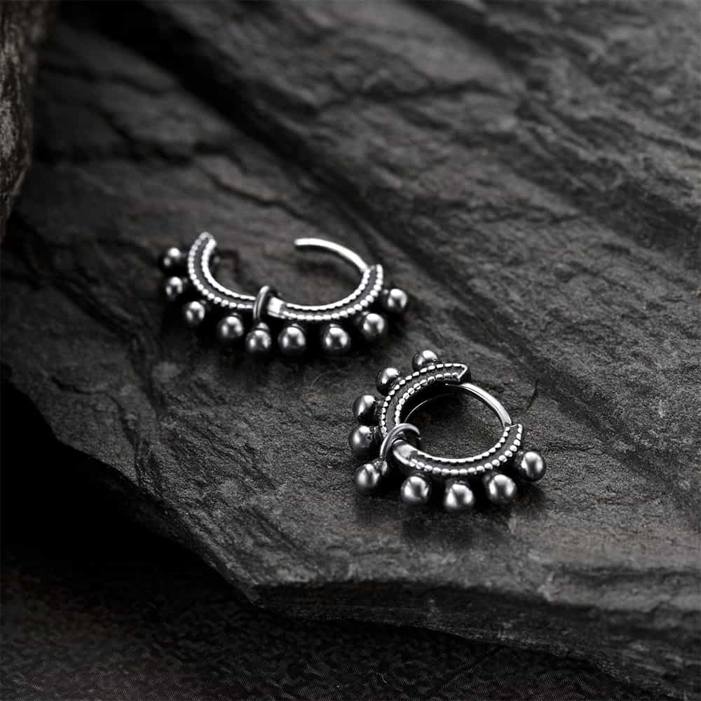 Sterling Silver Cartilage Huggie Hoop Earrings for