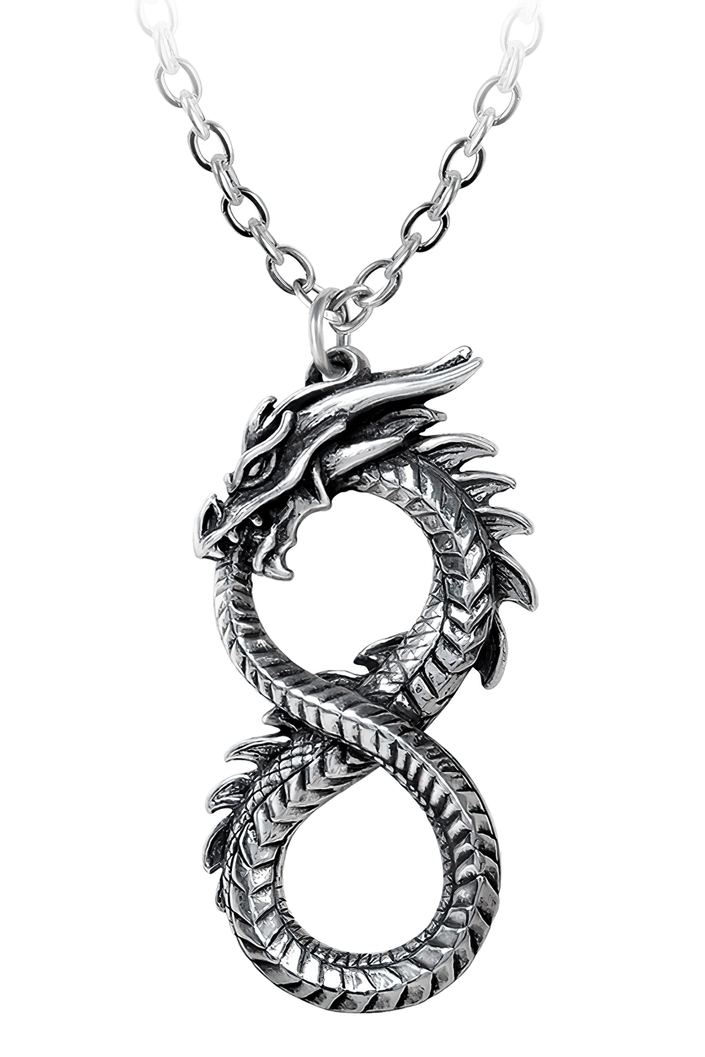 Dragon Infinity Pendant Necklace With Design
