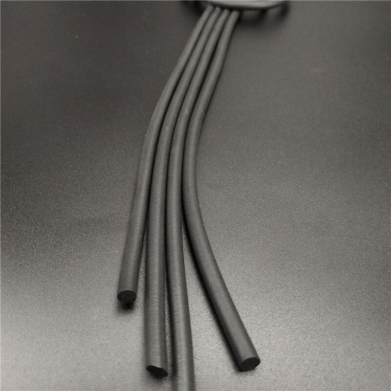 Gothic Long Tassel Necklace for / Handmade Wood Rubber Accessories