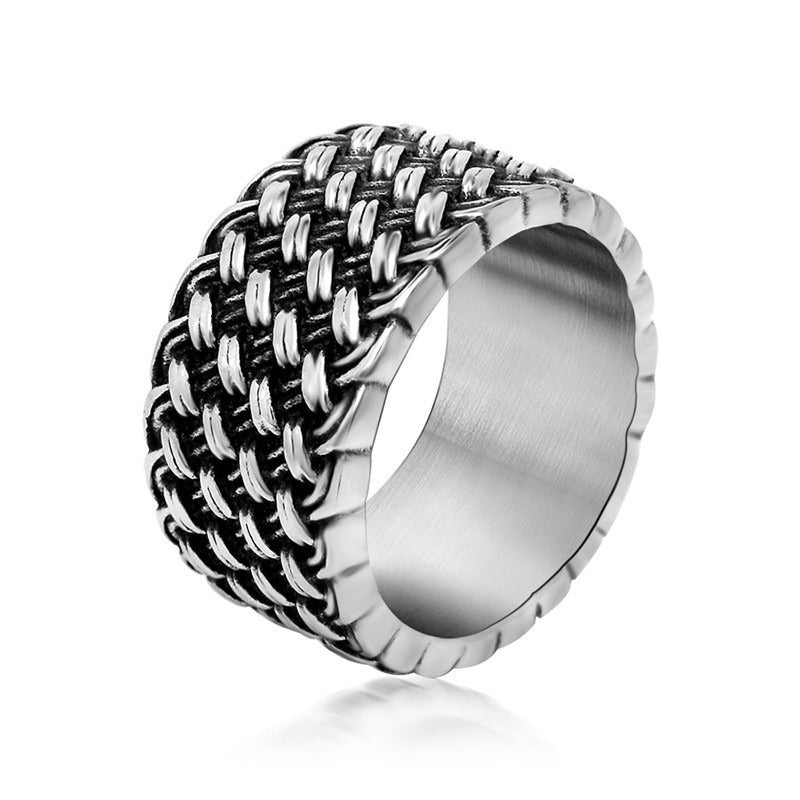 Gothic Style Stainless Steel Interwoven Ring / and Finger Jewelry