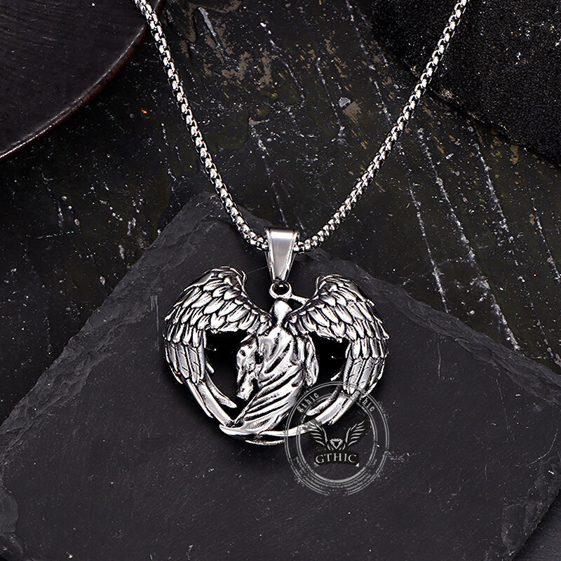 Hip Hop Scythe Grim Reaper Stainless Steel Pendant