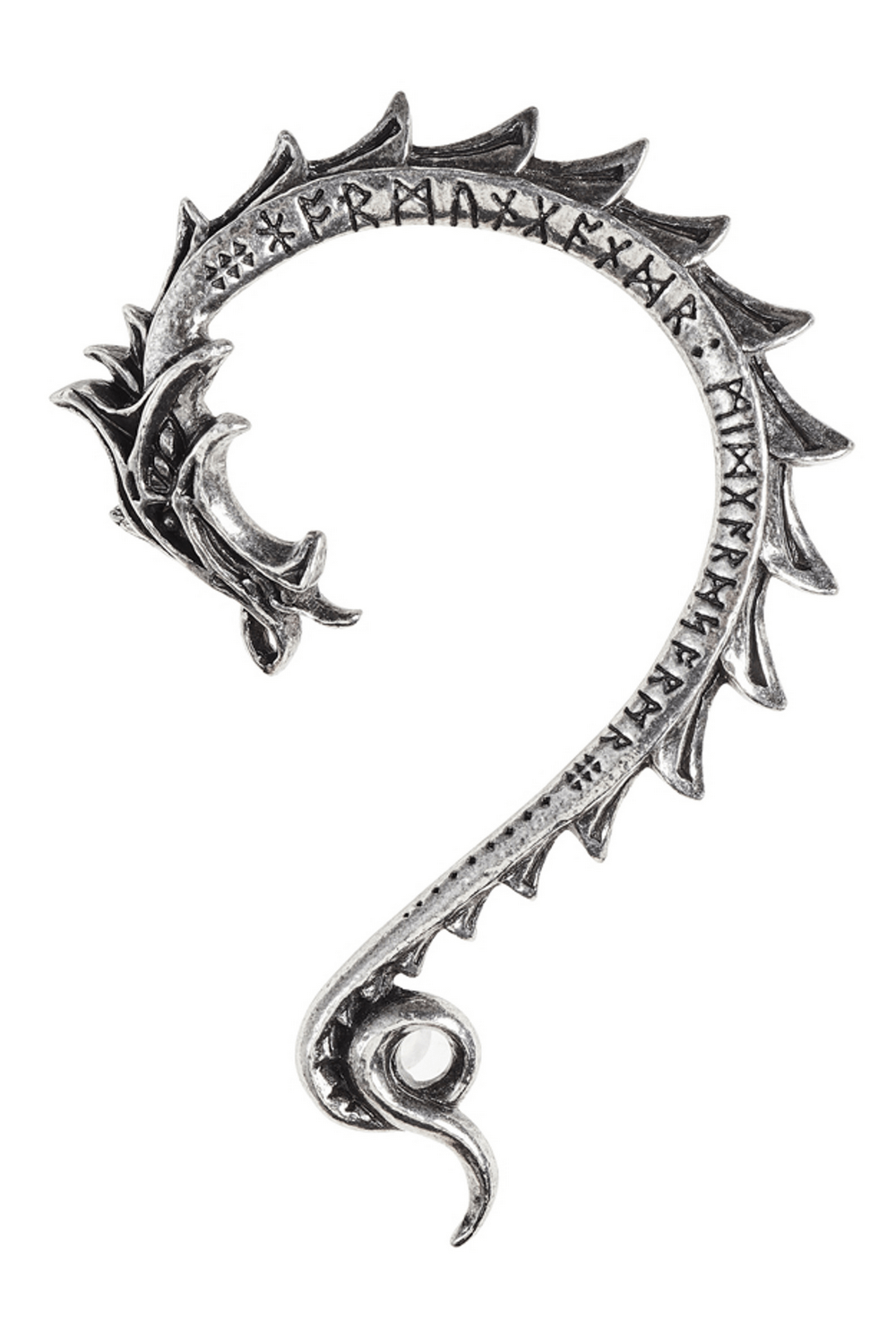 Jormungand Rune-inspired Dragon Ear Wrap for Left Ear