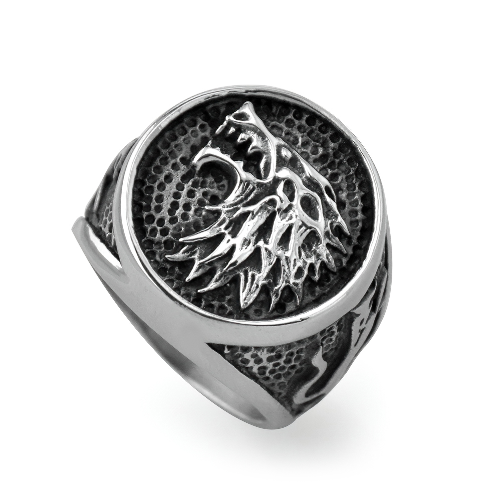 Nordic Wolf Stainless Steel Rings / Retro Style and Jewelry