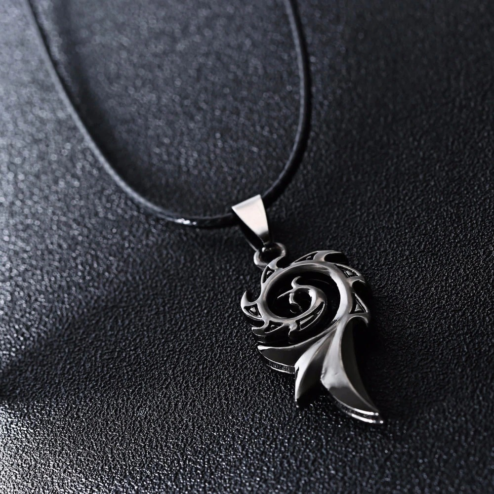 Rock Style Pendant / Stainless Steel Necklace / Cool Dragon Flame Pendant
