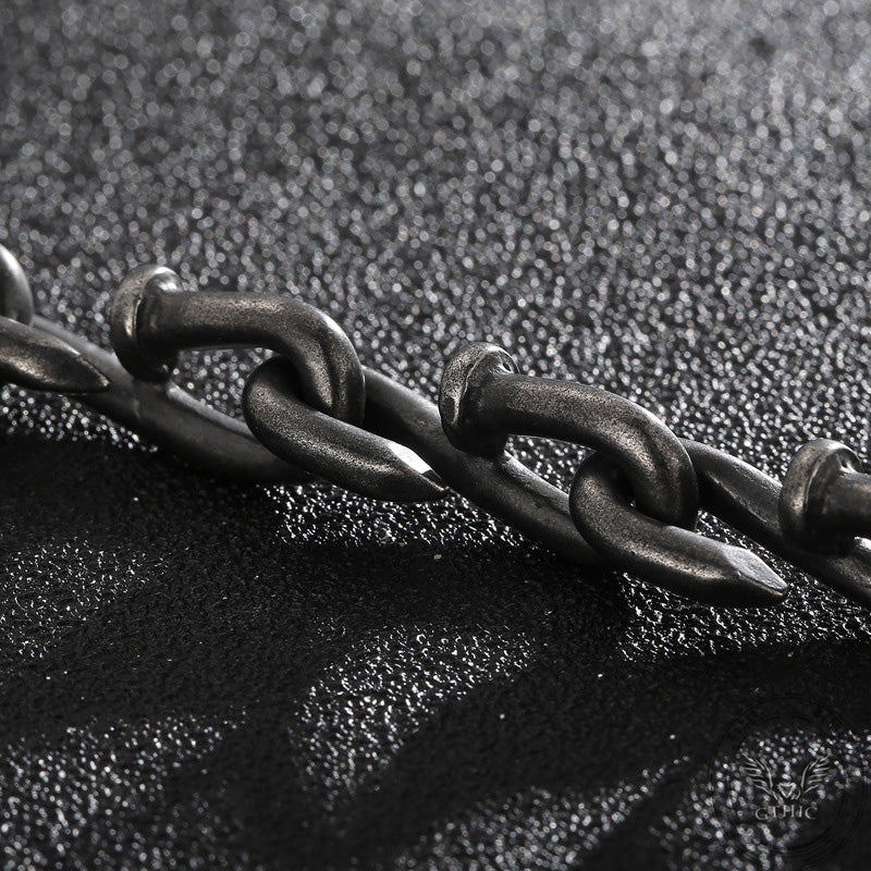 Bent Nail Stainless Steel Necklace