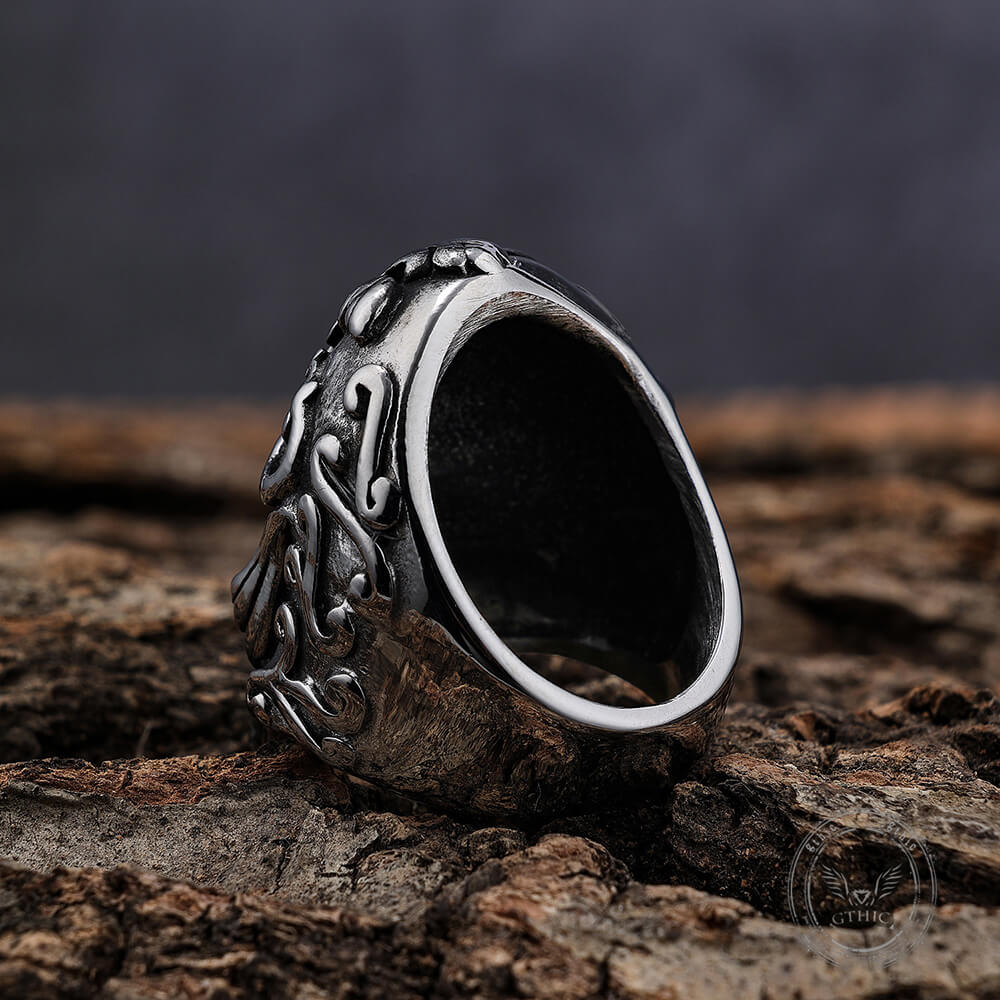 Skull Filigree Stainless Steel Gothic Ring
