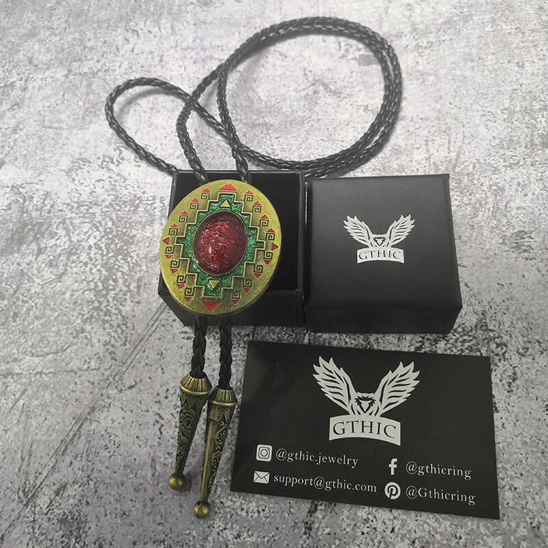 Western Totem Bolo Tie