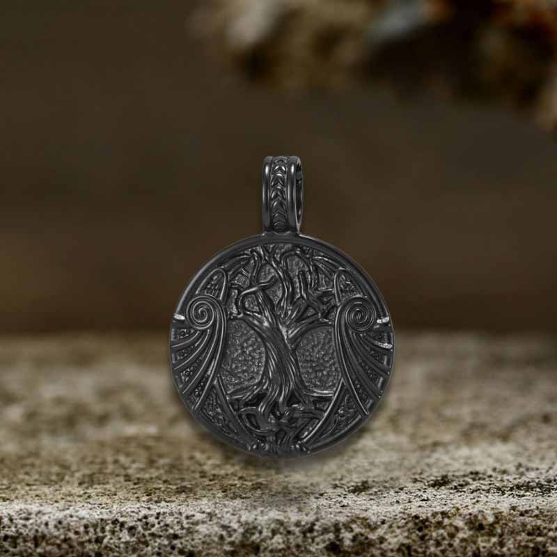 Yggdrasil Helm of Awe Stainless Steel Pendant