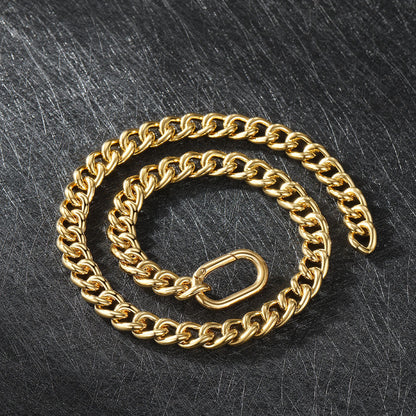 Gold Chunky Cuban Link Chain Choker for