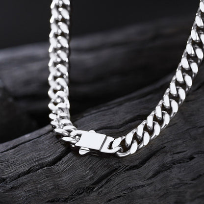 5mm Width Miami Cuban Link Chain Necklace Set for