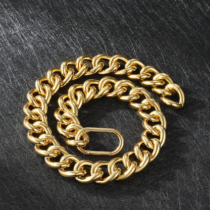 Gold Chunky Cuban Link Chain Choker for