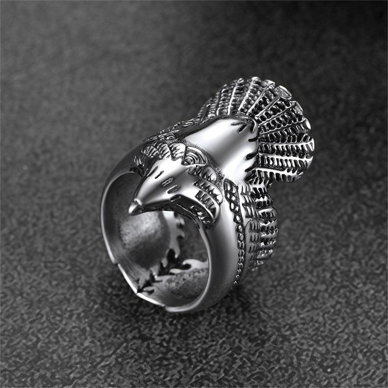Retro Eagle Ring for Stainless Steel