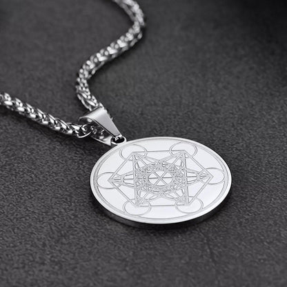 Metatron's Cube Pendant Necklace Spirtual Necklace for