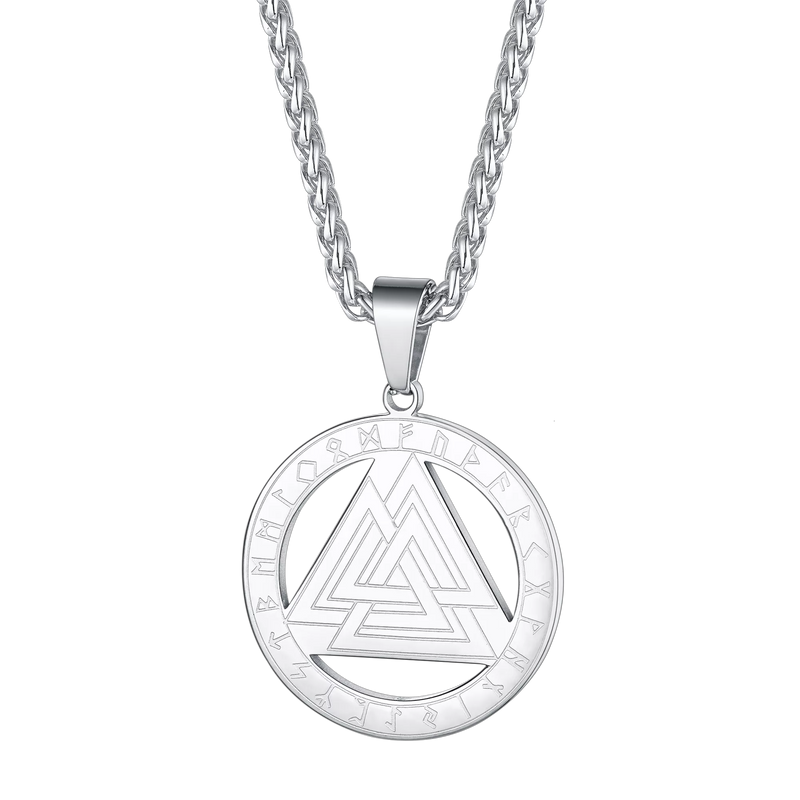Faithheart Viking Rune Valknut Necklace for