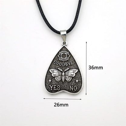 Ouija Yes No Moth Necklace