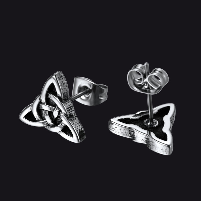 Celtic Knot Stud Earrings for