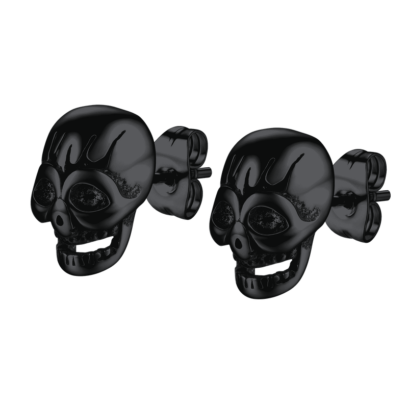 Gothic Skull Stud Earrings for Halloween Gift