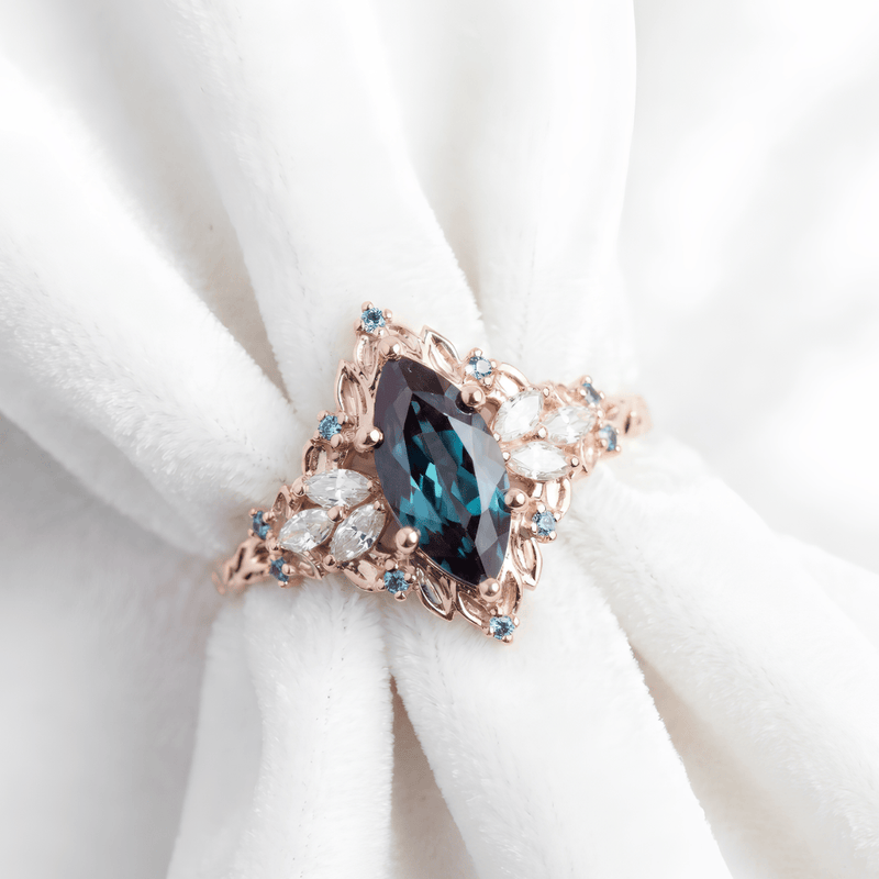 Shadowleaf Guardian Crystal Ring
