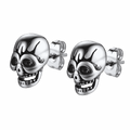 Gothic Skull Stud Earrings for Halloween Gift