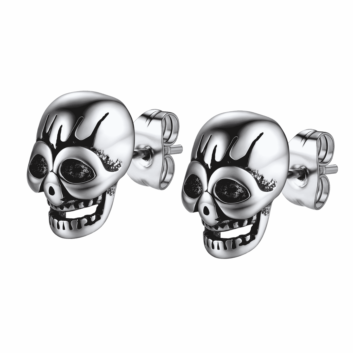 Gothic Skull Stud Earrings for Halloween Gift