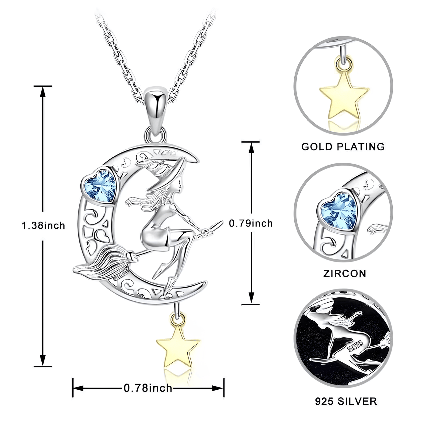 Bewitching Crescent Moon Intuition Necklace