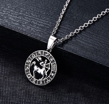 Celestial Zodiac Amulet Necklace