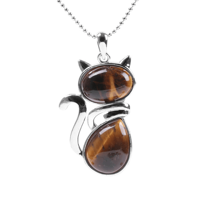 Mystic Feline Crystal Necklace
