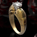 Celtic Crow Goddess Ring