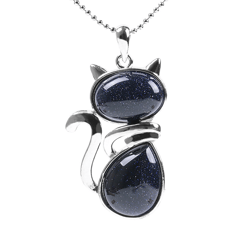 Mystic Feline Crystal Necklace
