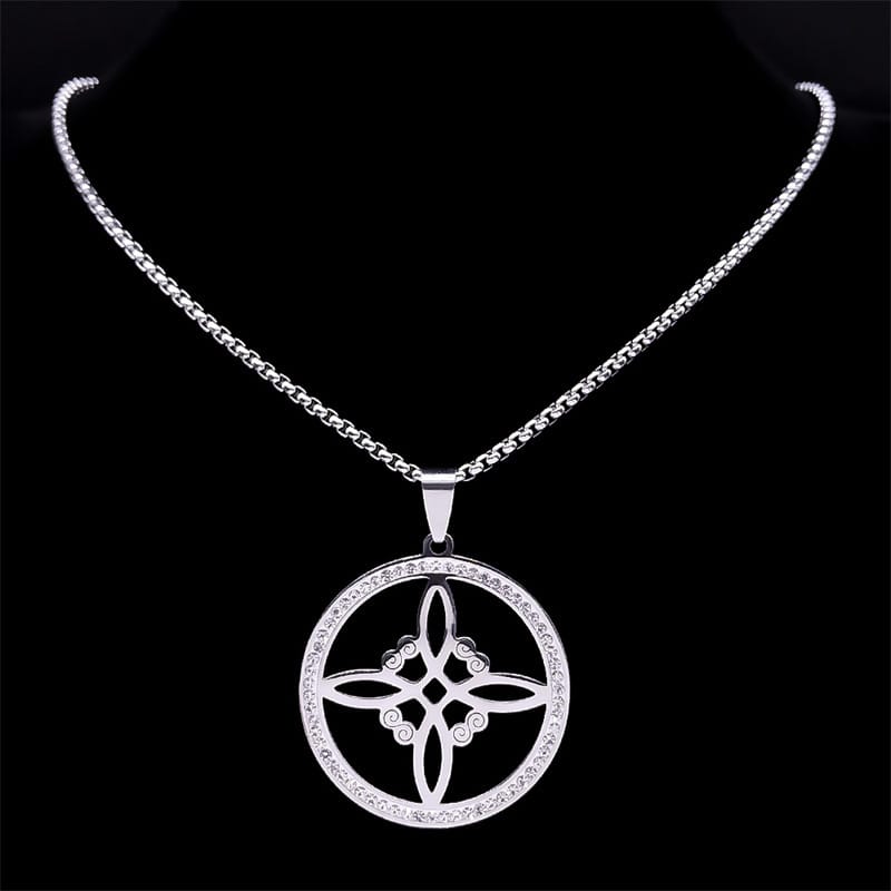 Shielding Spell: Enchanted Crystal Witches' Knot Talisman