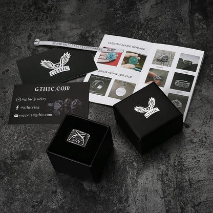 1776 Crossed Guns Sterling Silver Ring