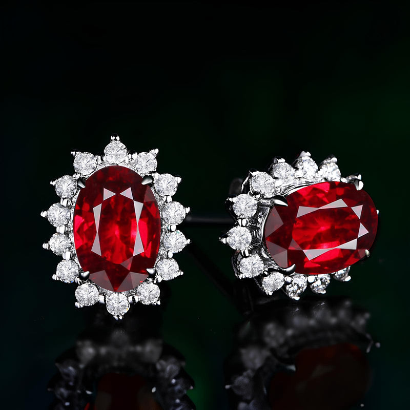 Celestial Radiance Gemstone Studs