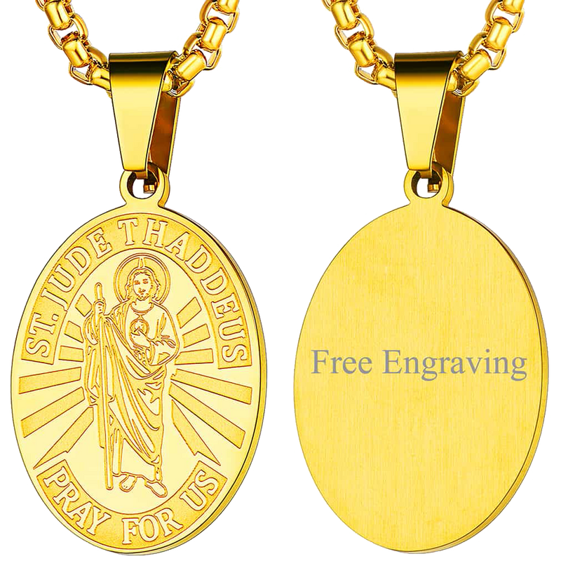 Saint Jude Necklace Patron Saint Medals Pendant