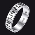 Sterling Silver Norse Viking Runes Ring for