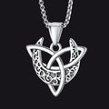 Celtic Knot Moon Goddess Necklace for