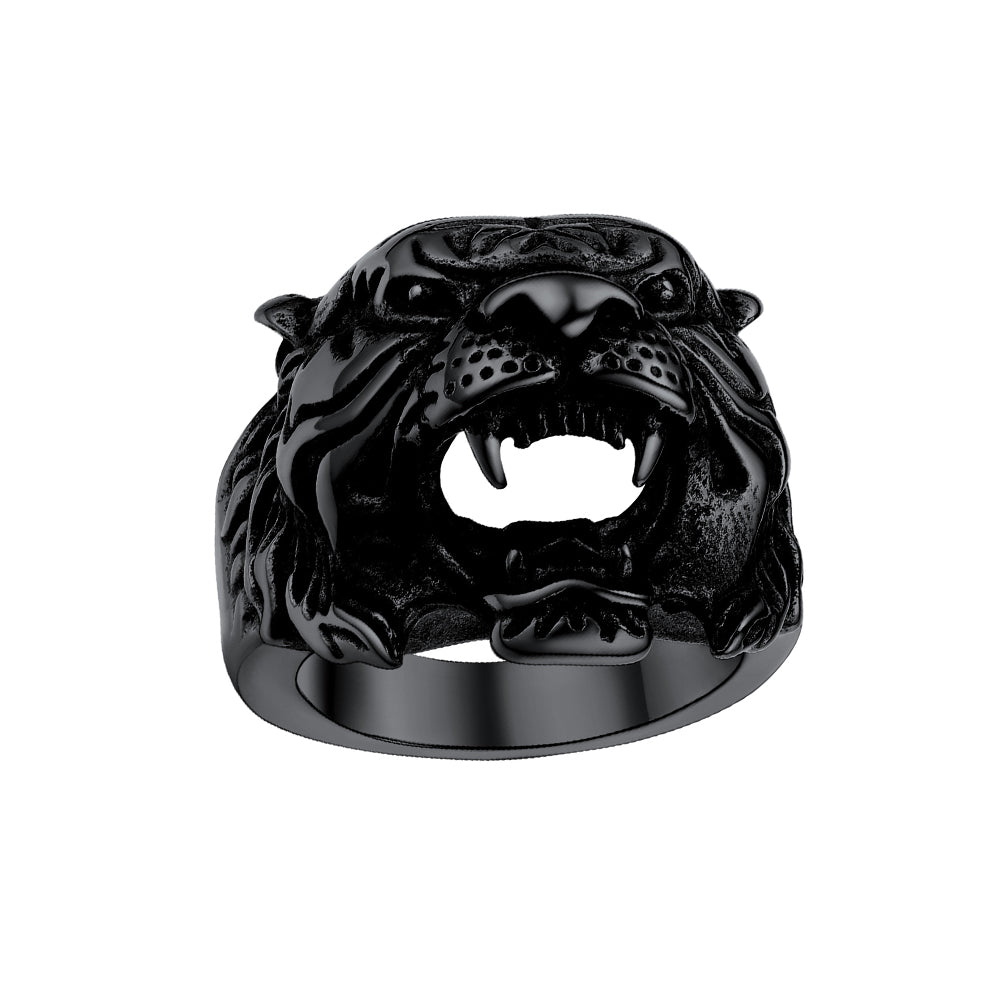 Punk Tiger Head Ring for