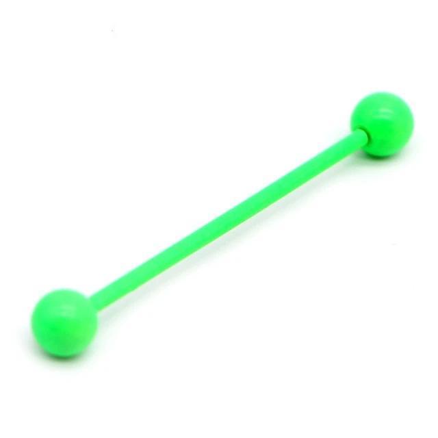 1pc Long Stainless Steel Industrial Piercing / Ear Cartilage Jewelry / Earring Straight Barbell