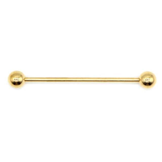 1pc Long Stainless Steel Industrial Piercing / Ear Cartilage Jewelry / Earring Straight Barbell