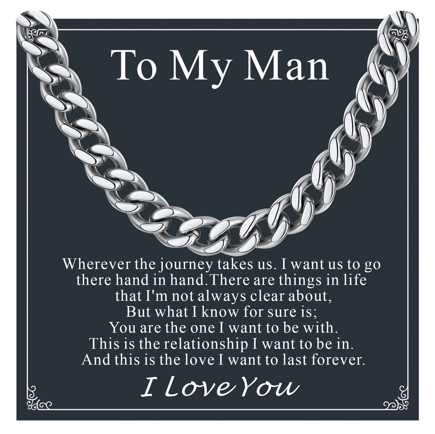 Sturdy Cuban Chain Necklace for 5/7/9/12mm Width