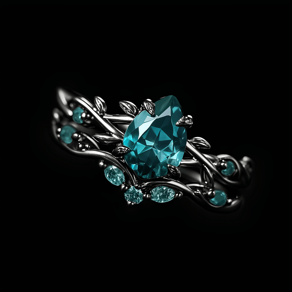 Verdant Grove Crystal Ring