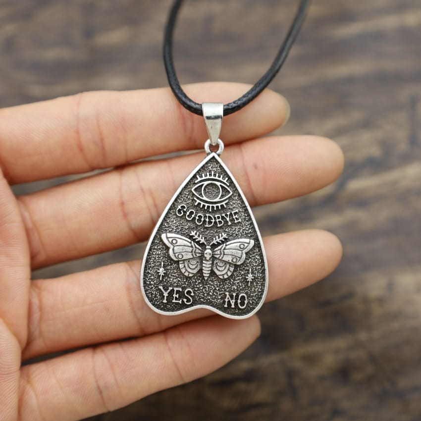 Ouija Yes No Moth Necklace