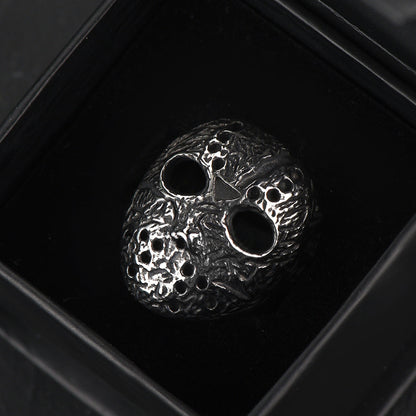 Gothic Jason Voorhees Mask Ring for