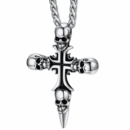 Skull Cross Necklace for Stainless Steel