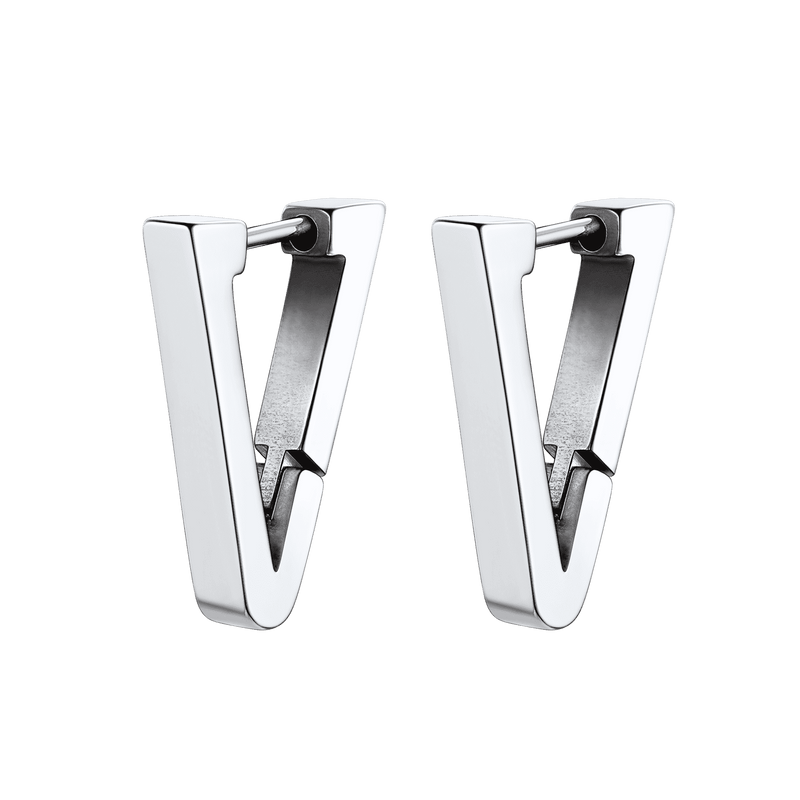 Classic Triangle Huggie Hoop Earrings for