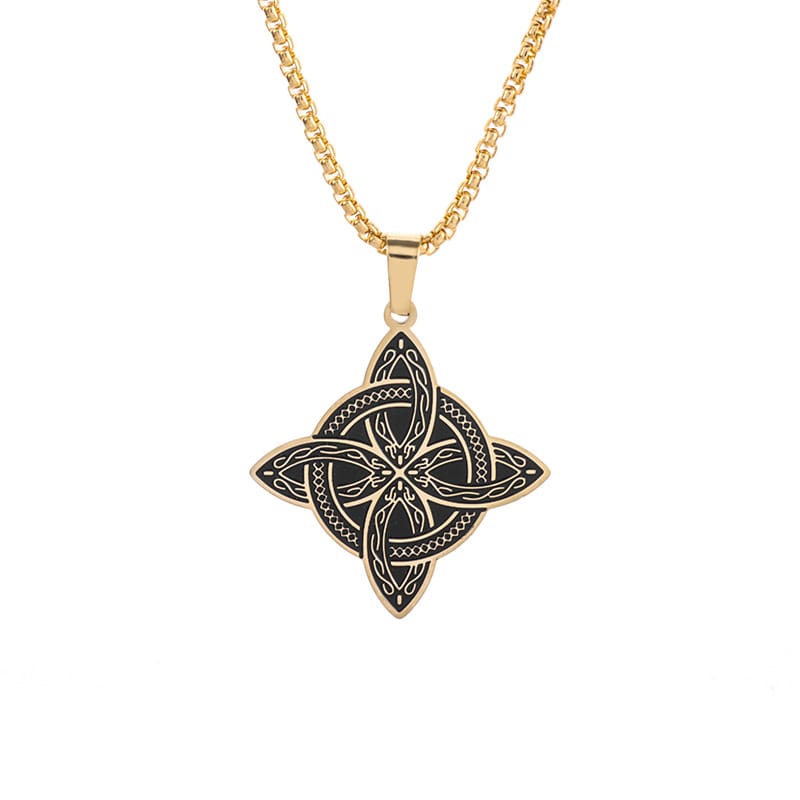 Witches Knot Protective Stainless Steel Necklace